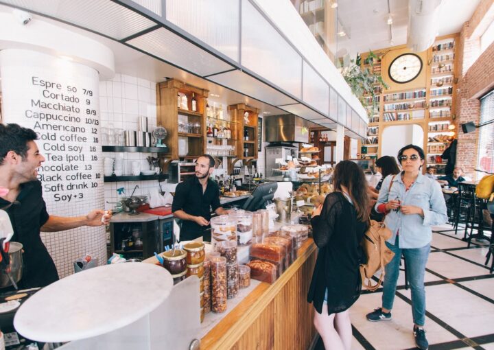 store with customers