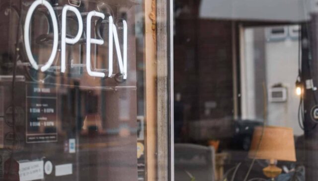 small business open sign