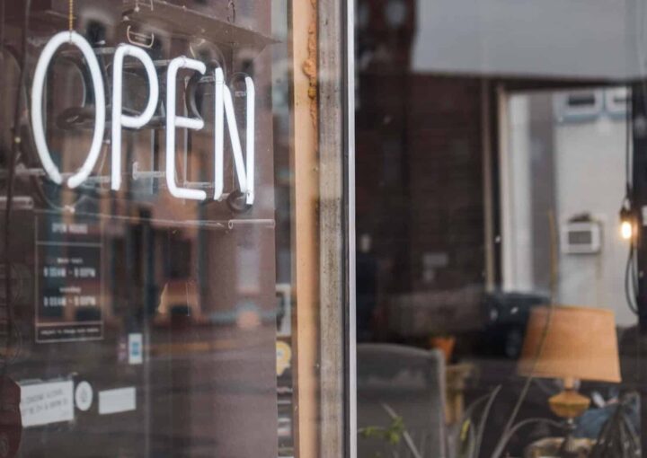 small business open sign